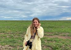 Elizabeth in Serengeti National Park, Tanzania