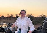 Emily visiting Timbavati Game Reserve, South Africa