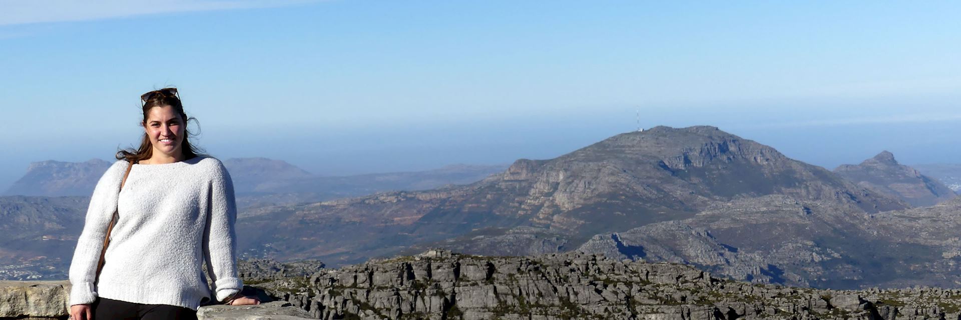 Erin on Table Mountain in Cape Town