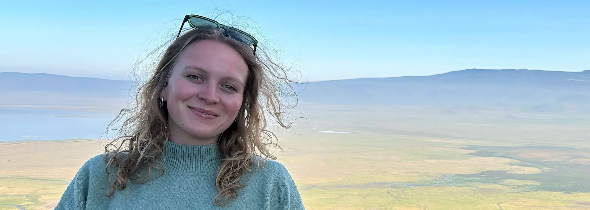 Hattie at Ngorongoro Crater, Tanzania