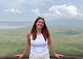 Kathryn in the Ngorongoro Crater, Tanzania