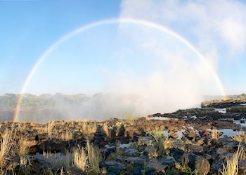 Rainbow over Victoria Falls