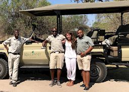 Louise on safari, Botswana
