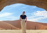 Megan in Sossusvlei, Namibia