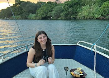 Megan on the Zambezi River
