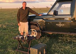 Mike on safari in Kicheche Laikipia, Kenya