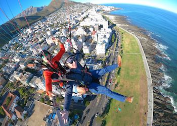 Ned paragliding in Cape Town