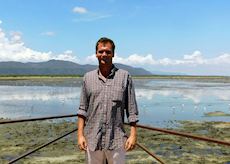 Pete at Lake Manyara, Tanzania
