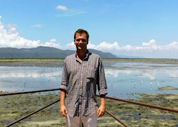 Pete at Lake Manyara, Tanzania