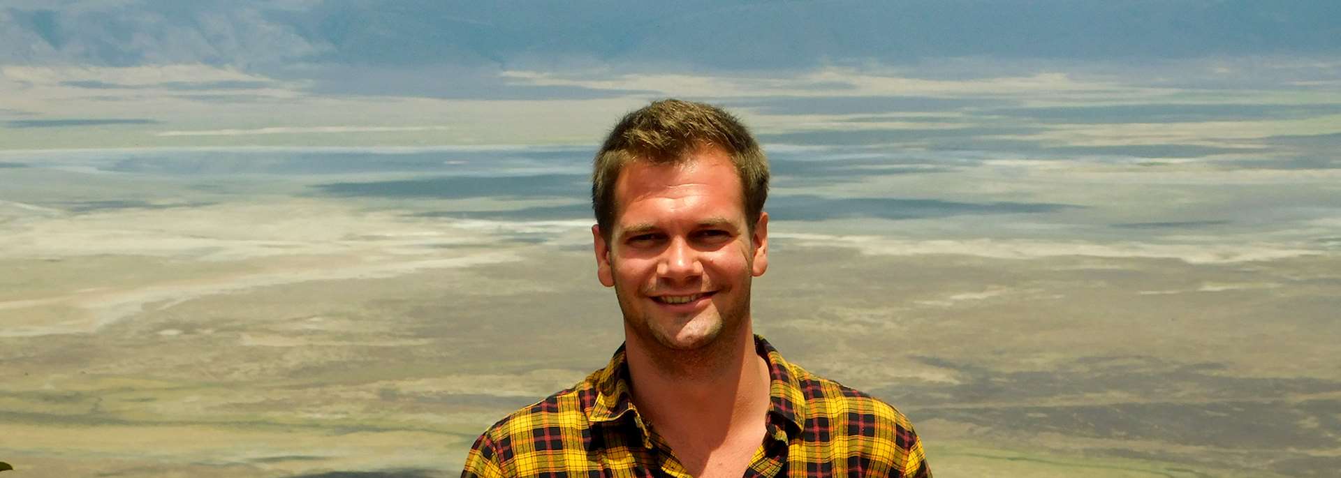 Pete visiting Ngorongoro Crater, Tanzania