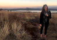 Roseanna visiting Spioenkop, South Africa