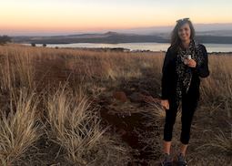 Roseanna visiting Spioenkop, South Africa