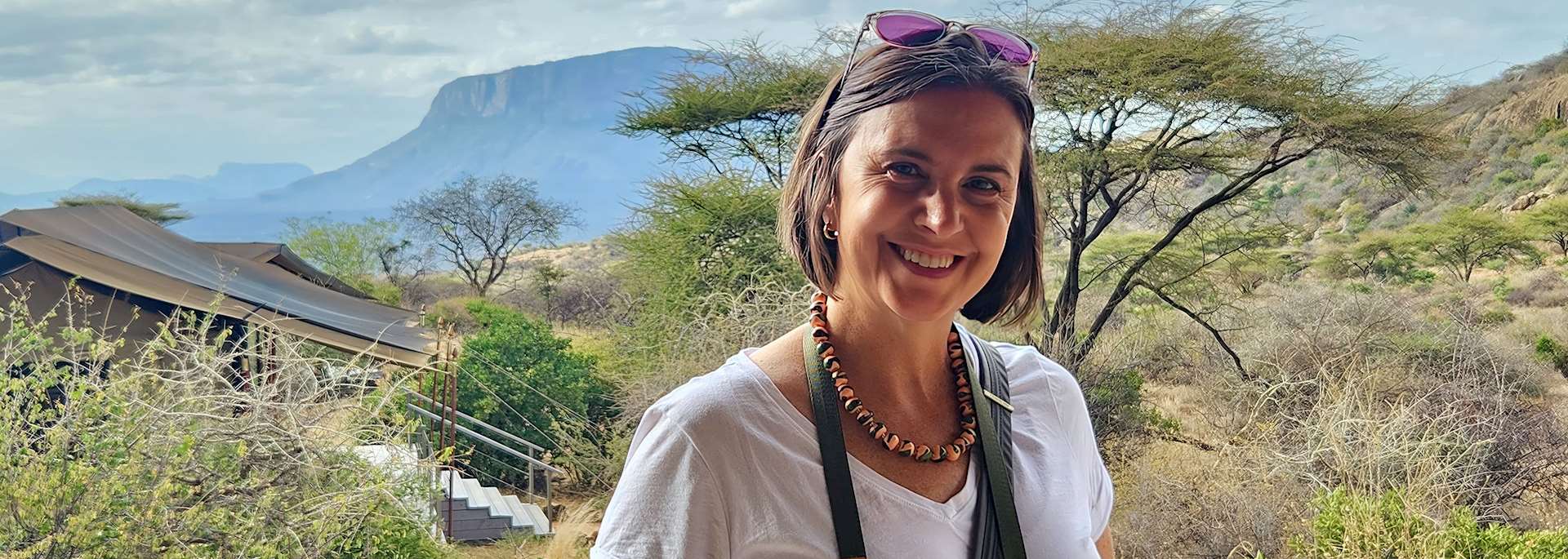 Stephanie in Samburu National Reserve, Kenya