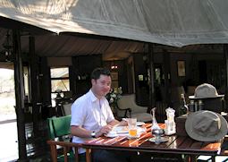 Toby in Hamilton's Tented Camp, Kruger National Park, South Africa