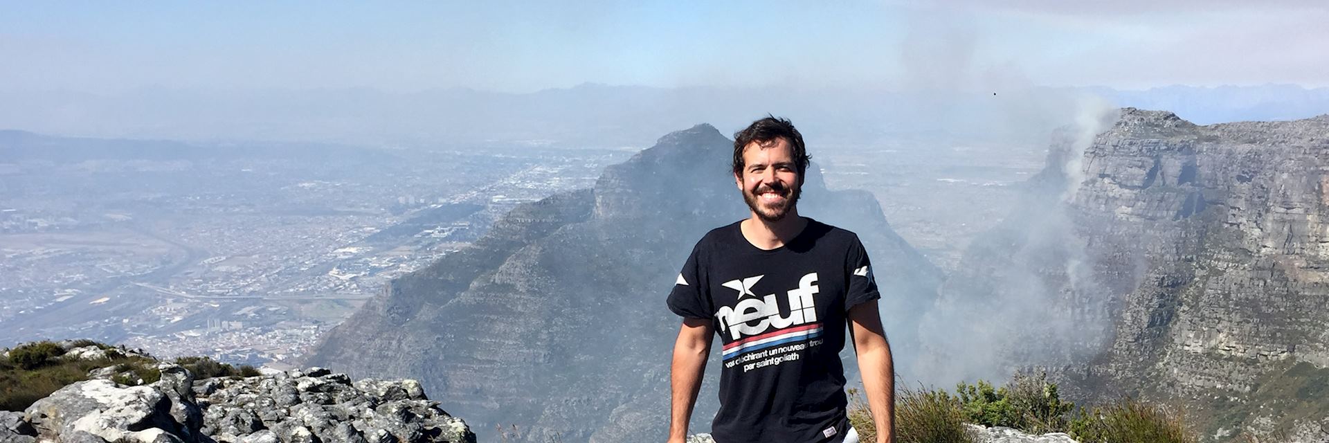 Tom on Table Mountain, Cape Town, South Africa