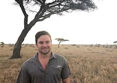 Tom in the Serengeti National Park, Tanzania