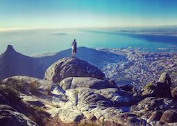 Tom on Table Mountain, Cape Town, South Africa