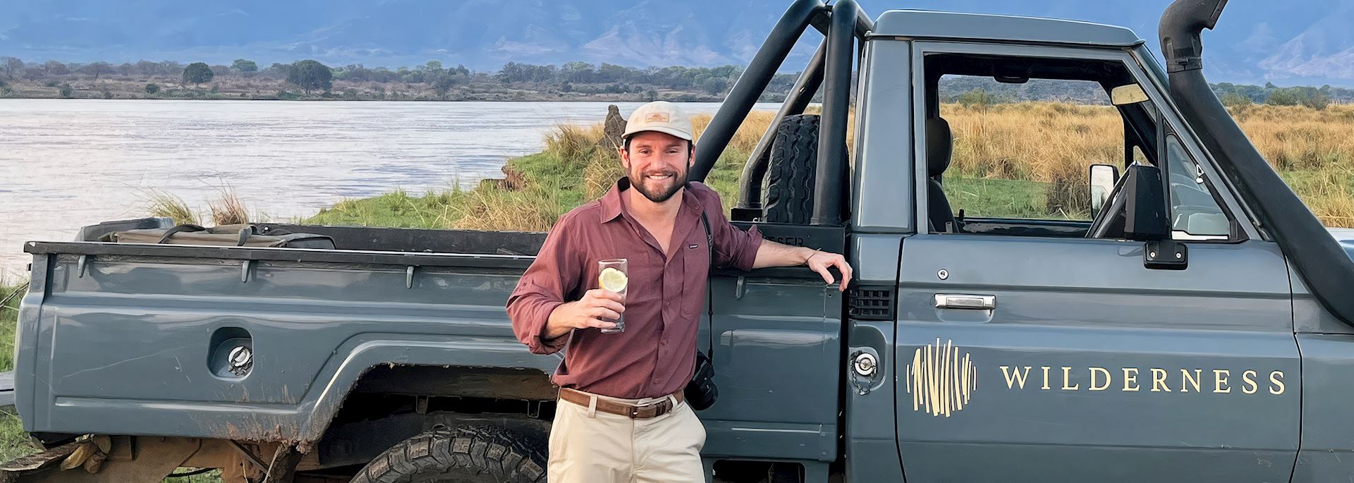 Tom on safari in Africa