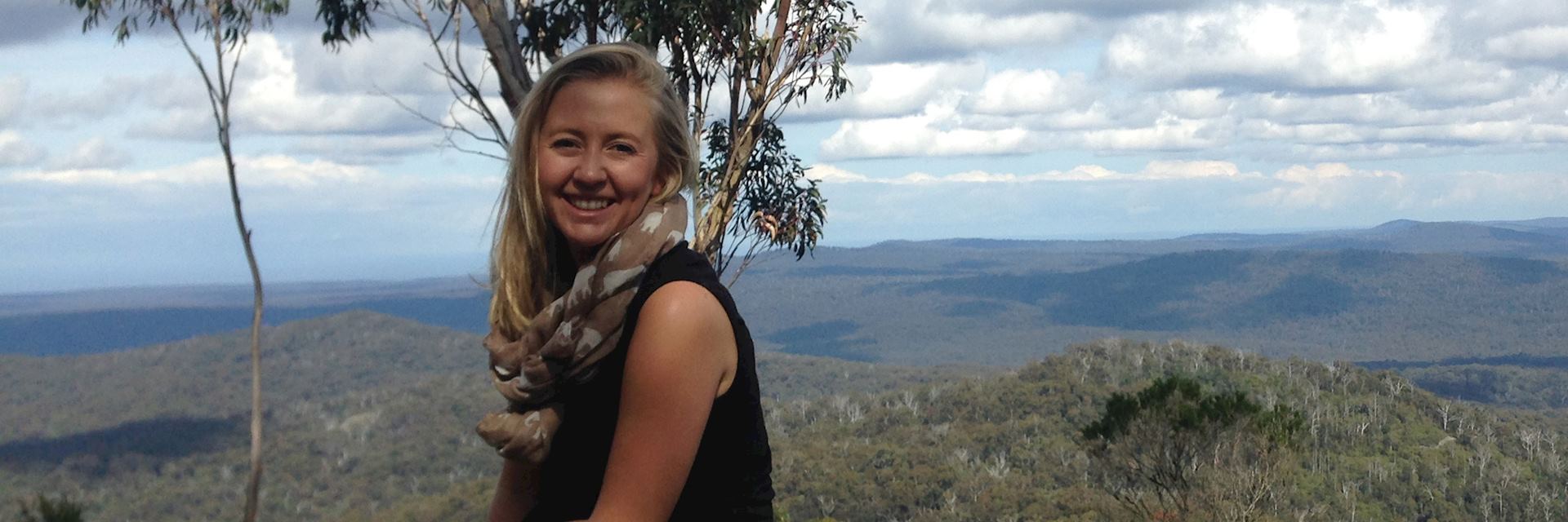 Alice at Genoa Peak in Croajingolong National Park, Australia
