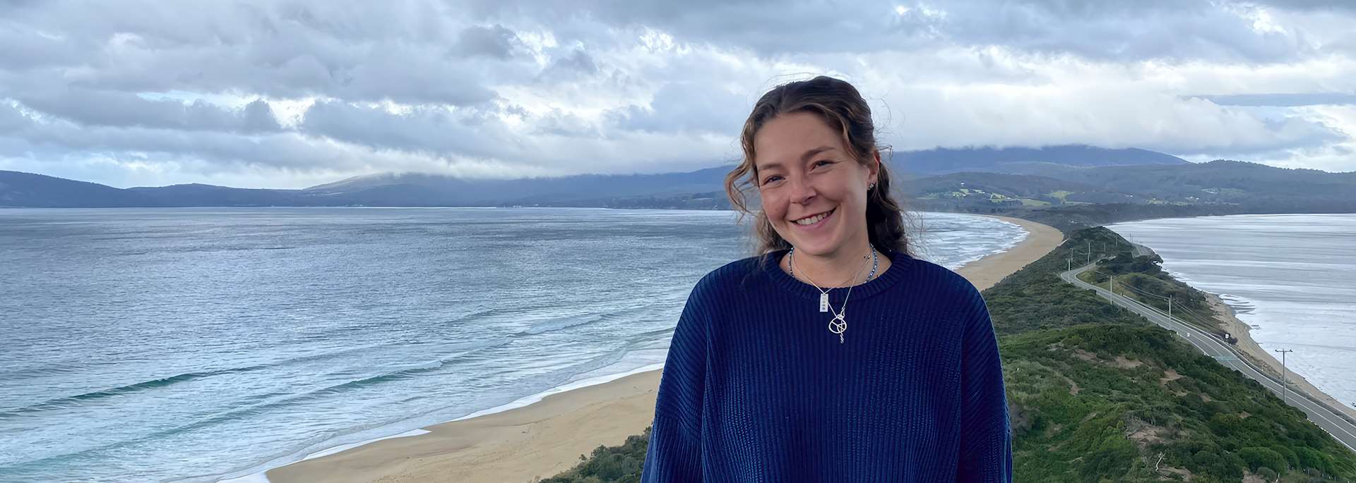 Aly on Bruny Island, Tasmania