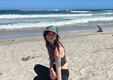 Amy on Kangaroo Island, Australia