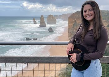 Emily at the 12 Apostles, Great Ocean Road