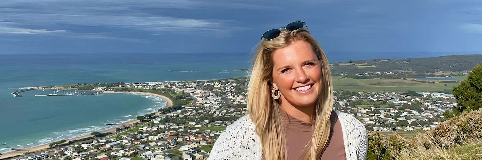 Haley at Apollo bay, Australia