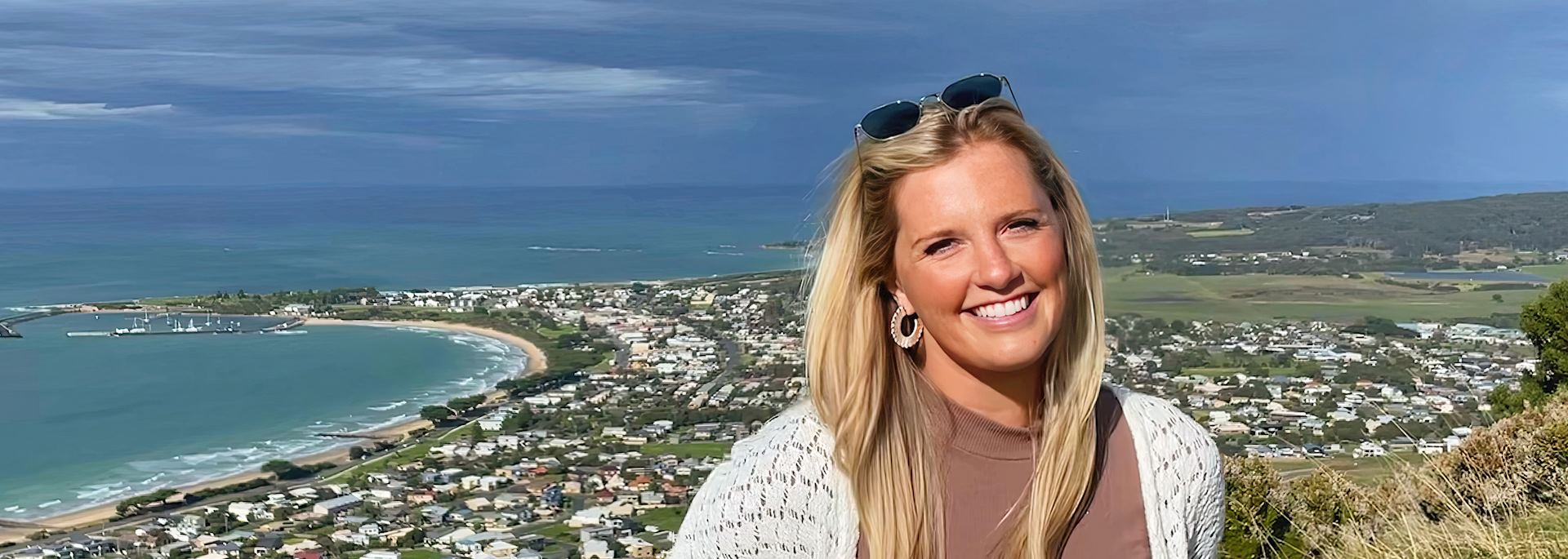 Haley at Apollo bay, Australia