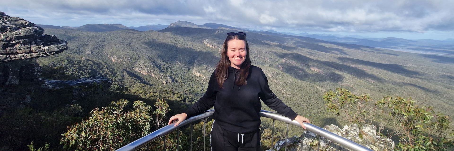 Hannah in the Grampian Mountains, Australia