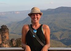 Jillian at the Three Sisters, Blue Mountains
