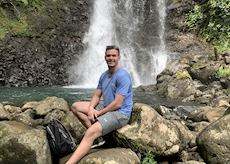 Joshua at Bouma Waterfall in Taveuni, Fiji