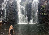 Katie at Mackenzie Falls, Grampians National Park, Australia