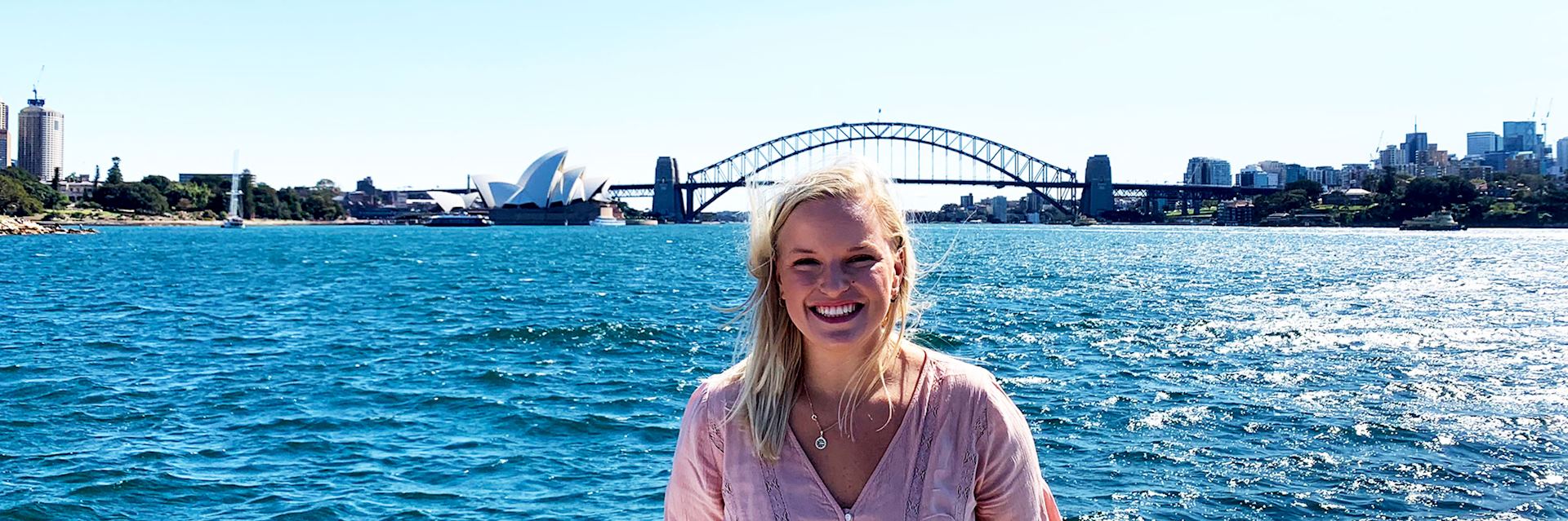 Lauren at Sydney Harbour