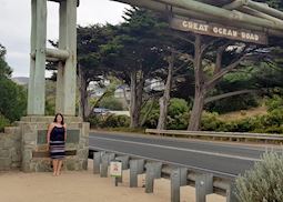 Lee on the Great Ocean Road, Australia
