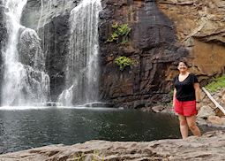 Lee at the Mackenzie Falls, Australia