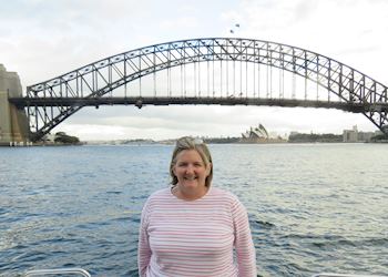 Louise at Sydney Harbour Bridge, Australia