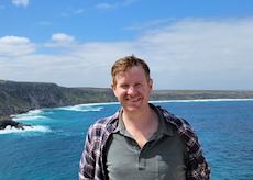 Matt visiting Kangaroo Island, Australia