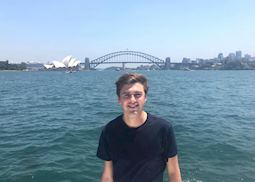 Sean at Sydney Harbour