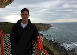 Tom at the Cape Otway Lighthouse, Victoria