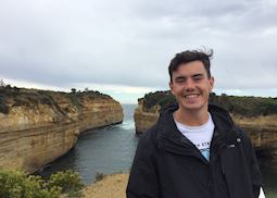 Tom at Loch Ard Gorge on the Great Ocean Road, Victoria