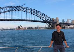Tom in Sydney Harbour, New South Wales
