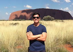 Tom at Uluru (Ayers Rock), Northern Territory