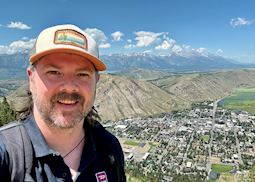 Carl at Jackson Hole in Wyoming, USA