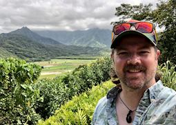 Carl on the island of Kauai in Hawaii, USA