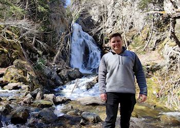 Ed at Vault Falls, Fundy National Park, Canada