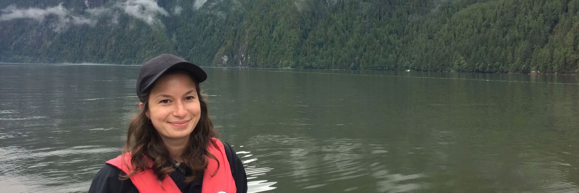 Emily at Spirit Bear Lodge in the Great Bear Rainforest, BC, Canada