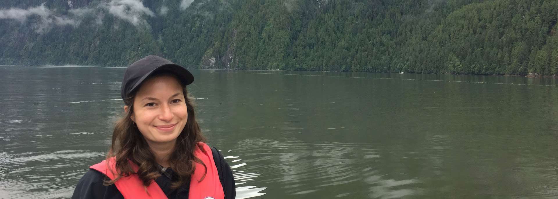Emily at Spirit Bear Lodge in the Great Bear Rainforest, BC, Canada