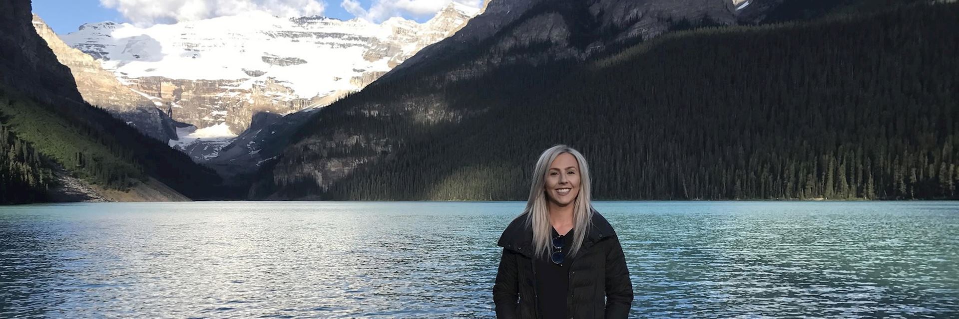 Emily at Lake Louise