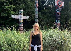 Georgie in Stanley Park, Canada