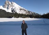 Jon exploring Emerald Lake in Field, Canada